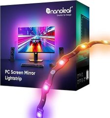Đèn LED Dán Màn Hình PC Nanoleaf Screen Mirror Lightstrip 2.5M – 75 LED RGB, Đồng bộ màu Screen Mirroring, có thể cắt tỉa, Cho Màn 27–32 Inch