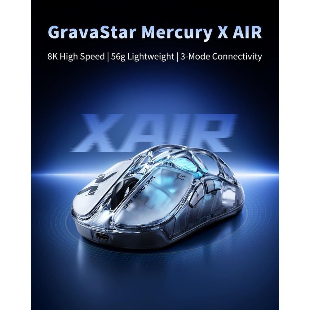 Chuột không dây Gaming Gravastar Mercury X AIr