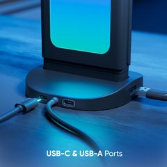 Đèn Bàn Nanoleaf Pegboard Desk Dock – Hub 3 Trong 1, LED RGB 2 Mặt, USB-A/USB-C, Pegboard Lưu Trữ 950mm