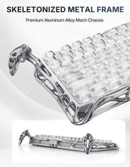 Bàn phím Gaming Gravastar Mercury K1 Pro - Ghost Silver