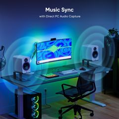 Đèn LED Dán Màn Hình PC Nanoleaf Screen Mirror Lightstrip 2.5M – 75 LED RGB, Đồng bộ màu Screen Mirroring, có thể cắt tỉa, Cho Màn 27–32 Inch