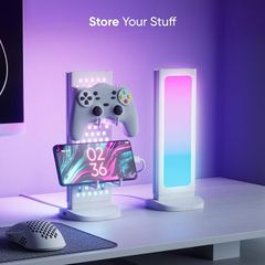 Đèn Bàn Nanoleaf Pegboard Desk Dock – Hub 3 Trong 1, LED RGB 2 Mặt, USB-A/USB-C, Pegboard Lưu Trữ 950mm
