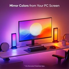 Đèn Bàn Nanoleaf Pegboard Desk Dock – Hub 3 Trong 1, LED RGB 2 Mặt, USB-A/USB-C, Pegboard Lưu Trữ 950mm