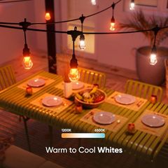 Đèn Dây Ngoài Trời Thông Minh Nanoleaf Outdoor String Lights 15M – RGBWIC 16 Triệu Màu, Chống Nước IP65, Matter/Wi-Fi/Bluetooth