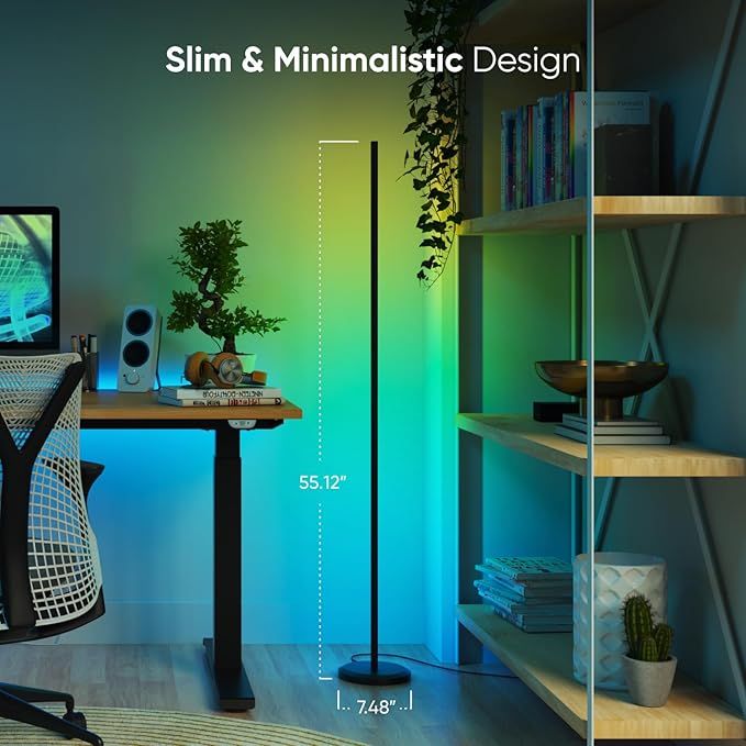 Đèn Cây Thông Minh Nanoleaf Matter Smart Floor Lamp – 16 Triệu Màu, 1700lm, Đồng Bộ Nhạc, Điều Khiển Giọng Nói