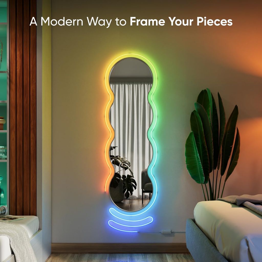 Dây đèn LED Neon Thông Minh Nanoleaf Essentials Rope Light 5M – 16 Triệu Màu, Matter, Đồng Bộ Nhạc, DIY Uốn Dẻo
