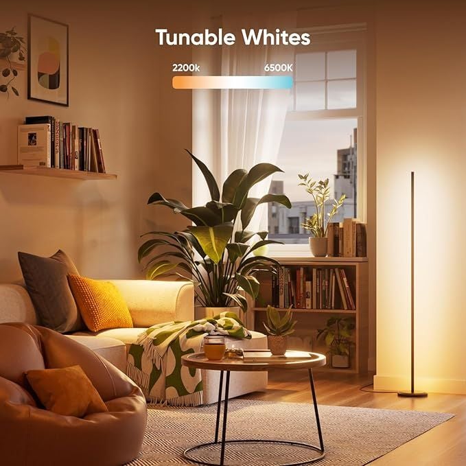 Đèn Cây Thông Minh Nanoleaf Matter Smart Floor Lamp – 16 Triệu Màu, 1700lm, Đồng Bộ Nhạc, Điều Khiển Giọng Nói