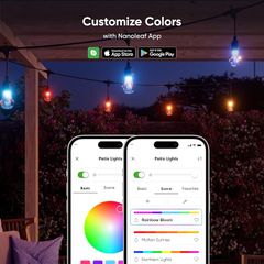 Đèn Dây Ngoài Trời Thông Minh Nanoleaf Outdoor String Lights 15M – RGBWIC 16 Triệu Màu, Chống Nước IP65, Matter/Wi-Fi/Bluetooth