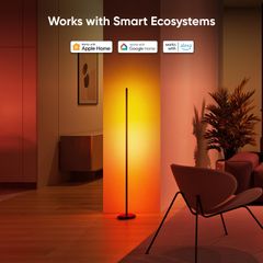 Đèn Cây Thông Minh Nanoleaf Matter Smart Floor Lamp – 16 Triệu Màu, 1700lm, Đồng Bộ Nhạc, Điều Khiển Giọng Nói