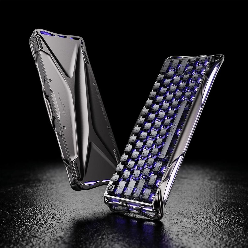Bàn phím cơ Magnetic HE Gaming Gravastar Mercury V60 Pro - Gunmental Smoke