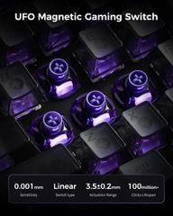 Bàn phím cơ Magnetic HE Gaming Gravastar Mercury V60 Pro - Gunmental Smoke