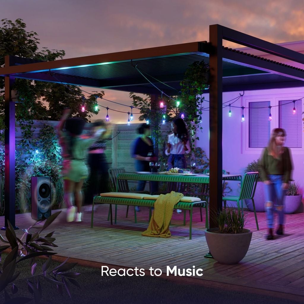 Đèn Dây Ngoài Trời Thông Minh Nanoleaf Outdoor String Lights 15M – RGBWIC 16 Triệu Màu, Chống Nước IP65, Matter/Wi-Fi/Bluetooth