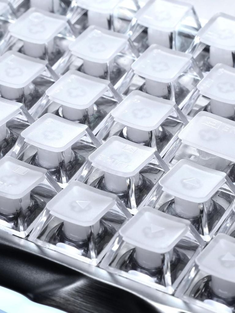 Bàn phím cơ Magnetic HE Gaming Gravastar Mercury V60 Pro - Silver Frost