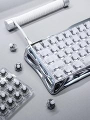 Bàn phím cơ Magnetic HE Gaming Gravastar Mercury V60 Pro - Silver Frost