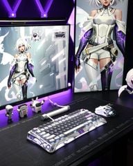 Bàn phím cơ Magnetic HE Gaming Gravastar Mercury V75 - Mecha Gray