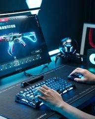 Bàn phím cơ Magnetic HE Gaming Gravastar Mercury V75 - Stealth Black