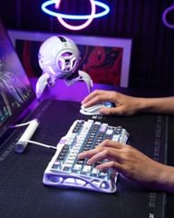 Bàn phím cơ Magnetic HE Gaming Gravastar Mercury V75 - Mecha Gray