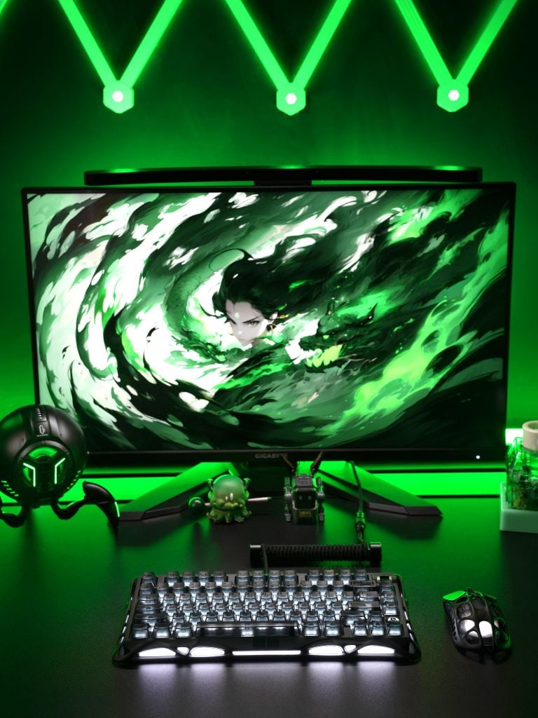 Bàn phím cơ Magnetic HE Gaming Gravastar Mercury V75 - Stealth Black