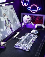 Bàn phím cơ Magnetic HE Gaming Gravastar Mercury V75 - Mecha Gray