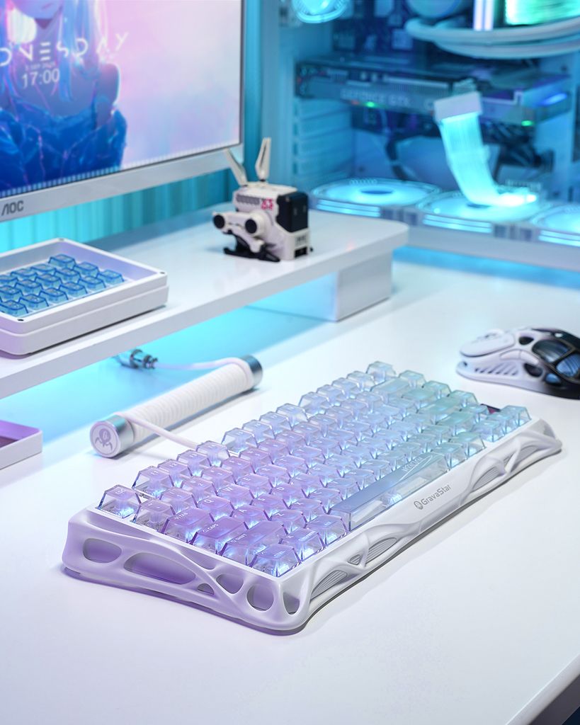 Bàn phím Gaming Gavastar Mercury K1 Lite - Crystal Aurora