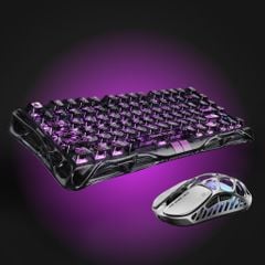 Bàn phím cơ Magnetic HE Gaming Gravastar Mercury V75 Lite  - Transparent Black