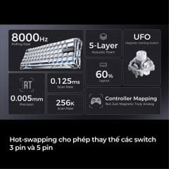 Bàn phím Gaming HE Gravastar Magnetic V60 Pro