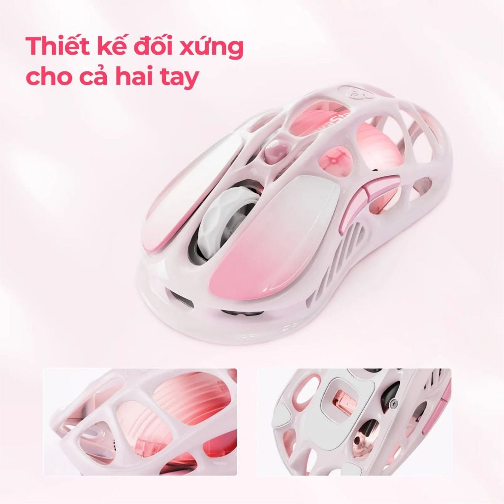 Chuột Gaming không dây Gravastar Mercury M1 Pro - Sakura Pink