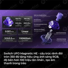 Bàn phím cơ Magnetic HE Gaming Gravastar Mercury V60 Pro Special Edition - Cyber Frost Black