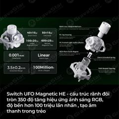 Bàn phím cơ Magnetic HE Gaming Gravastar Mercury V60 - Onyx Crystal