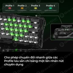Bàn phím cơ Magnetic HE Gaming Gravastar Mercury V60 - Onyx Crystal
