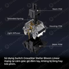 Bàn phím Gaming Gravastar Mercury K1 - Stealth Black
