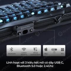 Bàn phím Gaming Gravastar Mercury K1 - Stealth Black