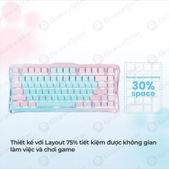 Bàn phím Gaming Mercury K1 Lite Special Edition - Aurora Mist