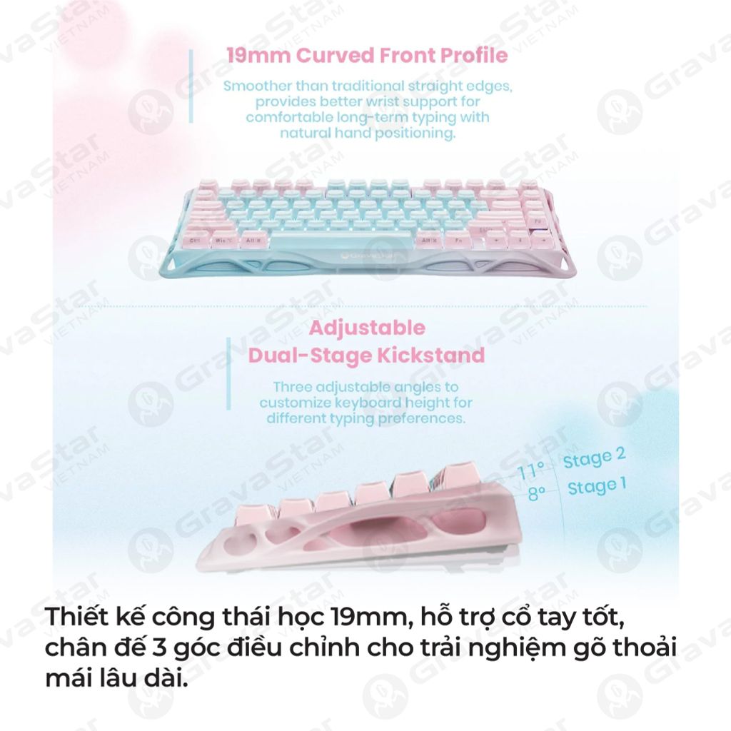 Bàn phím Gaming Mercury K1 Lite Special Edition - Aurora Mist