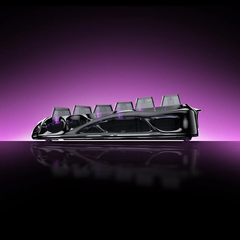 Bàn phím cơ Magnetic HE Gaming Gravastar Mercury V75 Lite  - Transparent Black