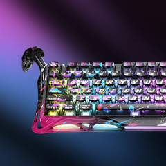 Bàn phím cơ Magnetic HE Gaming Gravastar Mercury V75 Pro - Neon Graffiti