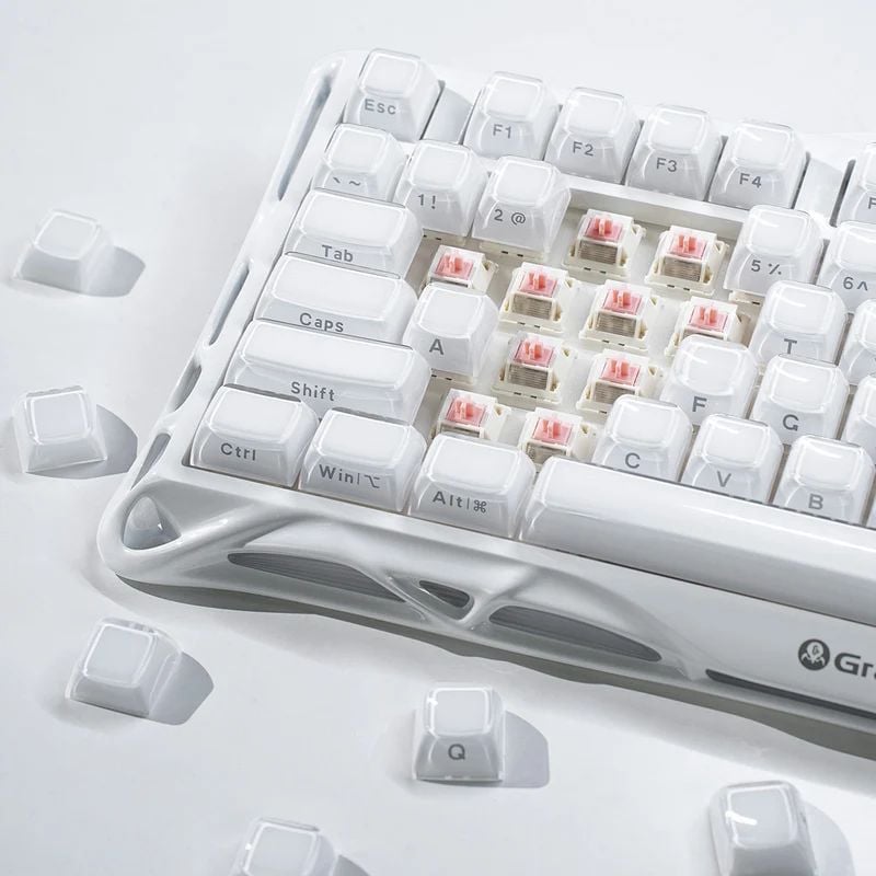 Bàn phím Gaming Gravastar Mercury K1 - Opaline White