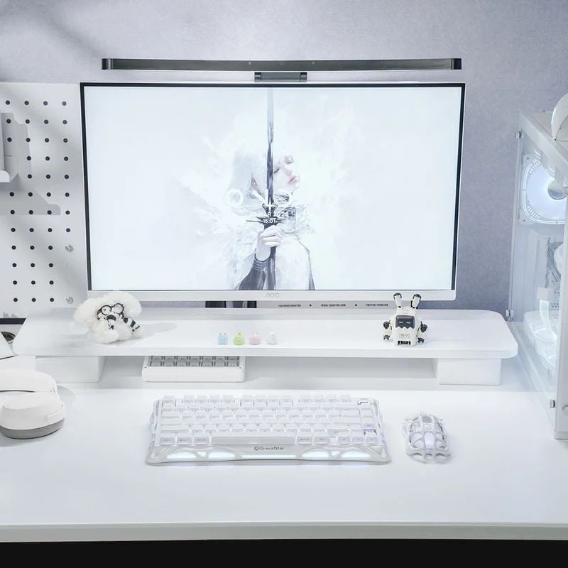 Bàn phím Gaming Gravastar Mercury K1 - Opaline White