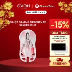 Chuột Gaming không dây Gravastar Mercury M1 Pro - Sakura Pink