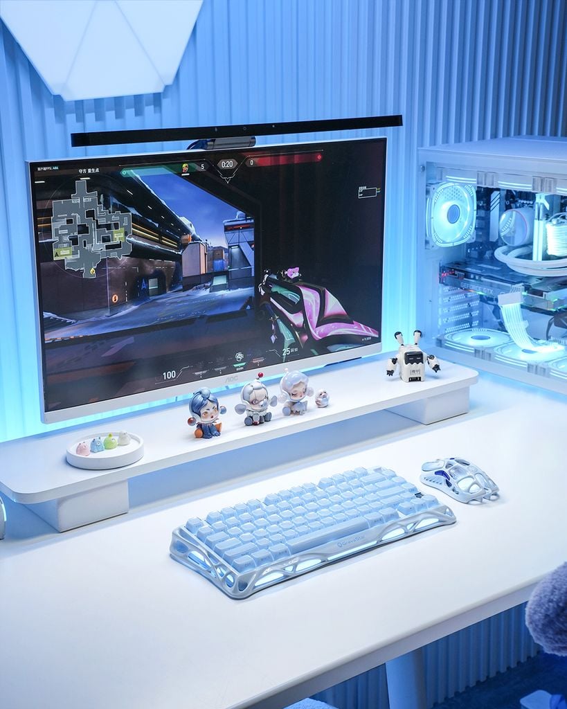 Bàn phím Gaming Gravastar Mercury K1 - Ice Blue