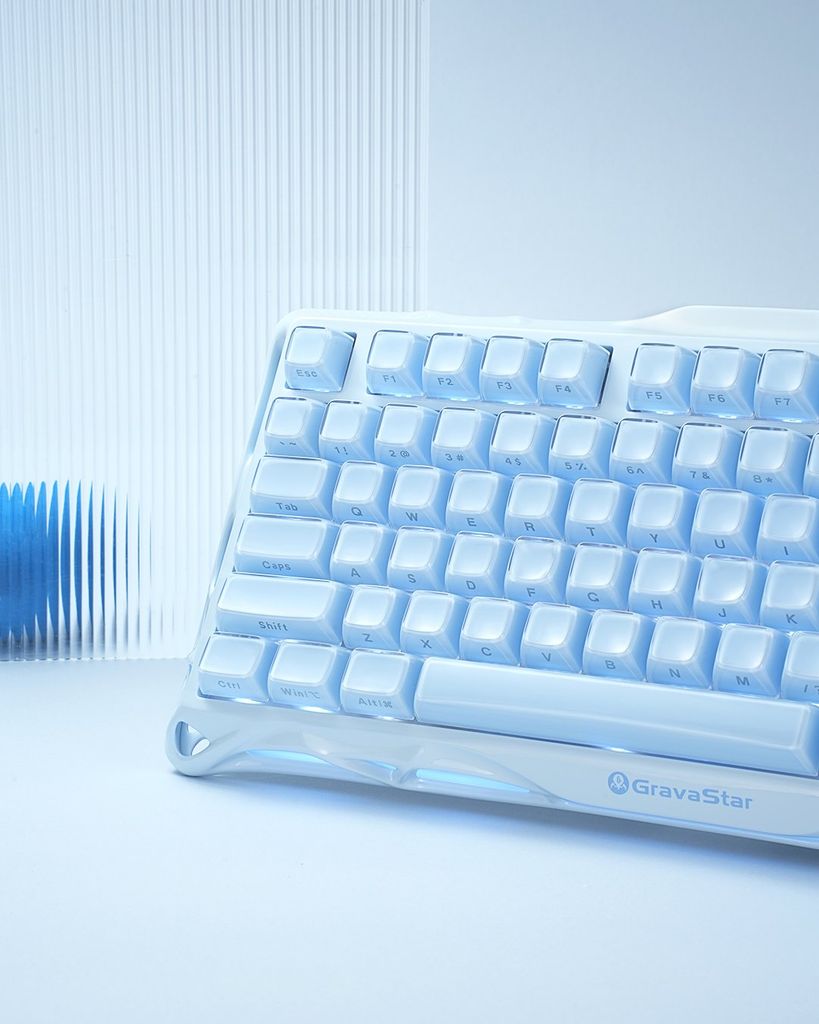 Bàn phím Gaming Gravastar Mercury K1 - Ice Blue
