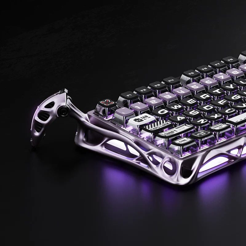 Bàn phím cơ Magnetic HE Gaming Gravastar Mercury V75 Pro - Iron Purple