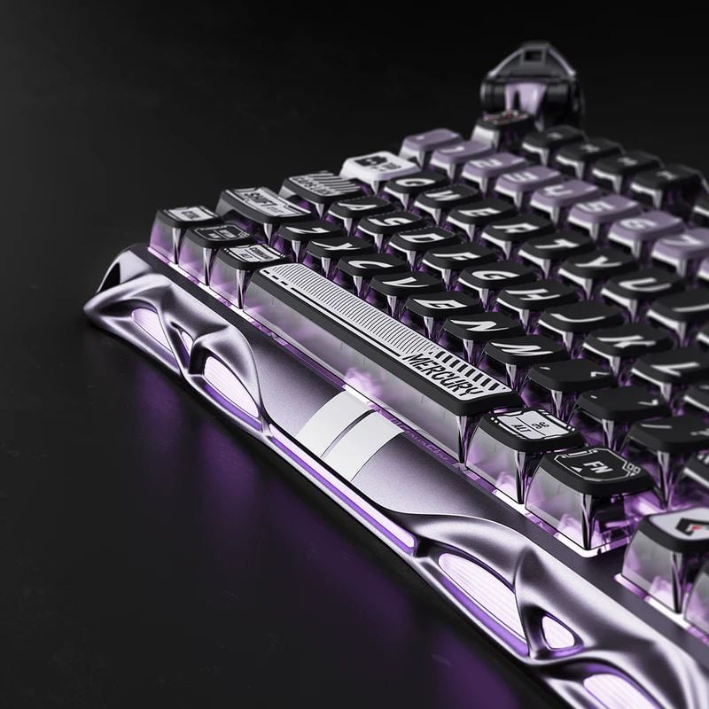 Bàn phím cơ Magnetic HE Gaming Gravastar Mercury V75 Pro - Iron Purple