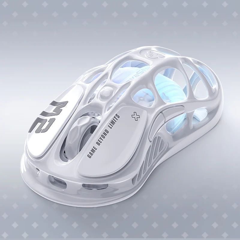 Chuột không dây Gaming GravaStar Mercury M2 - Opaline White