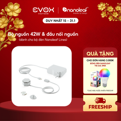 Bộ nguồn 42W và đầu nối nguồn dành cho bộ đèn lắp ghép thông minh Nanoleaf Lines Hexagon - Lục Giác
