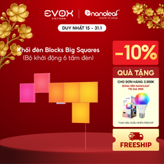 Khối đèn thông minh Nanoleaf Blocks Big Squares 6 ô đèn (bộ khởi động) - EU