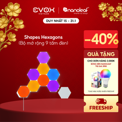 Đèn thông minh Nanoleaf Shapes Lục Giác 9 ô đèn (bộ khởi động)