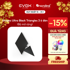 Đèn thông minh Nanoleaf Ultra Black Shapes Tam Giác 3 ô đèn (bộ mở rộng)