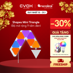 Đèn thông minh Nanoleaf Shapes Tam Giác Mini 9 ô đèn (bộ khởi động)