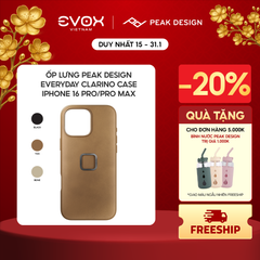Ốp lưng Peak Design Everyday Clarino Case cho iPhone 16 Pro/Pro Max